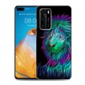 Дизайнерский пластиковый чехол для Huawei P40 Львы