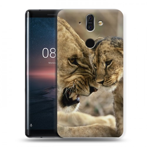 Дизайнерский силиконовый чехол для Nokia 8 Sirocco Львы