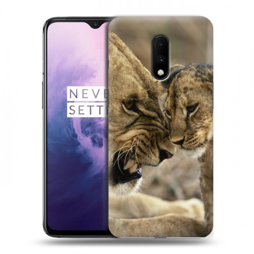 Дизайнерский пластиковый чехол для OnePlus 7 Львы