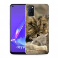 Дизайнерский пластиковый чехол для OPPO A52 Львы