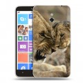 Дизайнерский пластиковый чехол для Nokia Lumia 1320 Львы