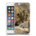 Дизайнерский силиконовый чехол для Iphone 6 Plus/6s Plus Львы