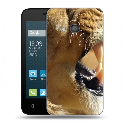 Дизайнерский силиконовый чехол для Alcatel One Touch Pixi 4 (4) Львы