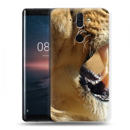 Дизайнерский силиконовый чехол для Nokia 8 Sirocco Львы