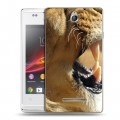 Дизайнерский пластиковый чехол для Sony Xperia E Львы