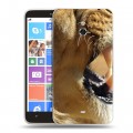 Дизайнерский пластиковый чехол для Nokia Lumia 1320 Львы