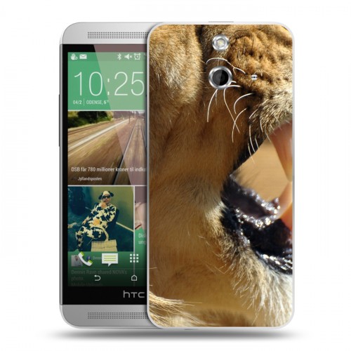 Дизайнерский пластиковый чехол для HTC One E8 Львы