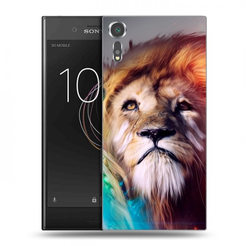 Дизайнерский пластиковый чехол для Sony Xperia XZs Львы