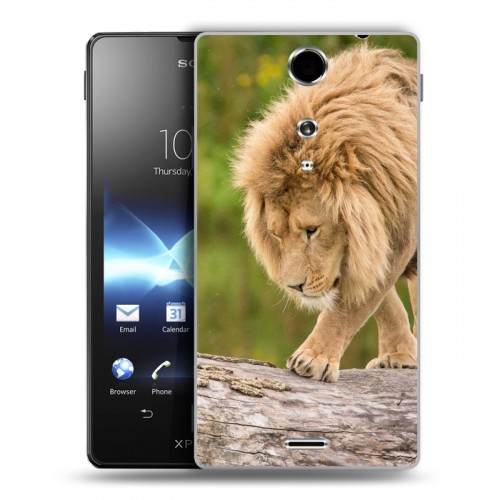 Дизайнерский пластиковый чехол для Sony Xperia TX Львы