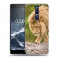 Дизайнерский пластиковый чехол для Nokia 5.1 Львы