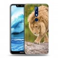 Дизайнерский силиконовый чехол для Nokia 5.1 Plus Львы