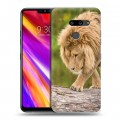 Дизайнерский пластиковый чехол для LG G8 ThinQ Львы