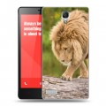 Дизайнерский силиконовый чехол для Xiaomi RedMi Note Львы