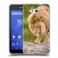 Дизайнерский пластиковый чехол для Sony Xperia E4g Львы