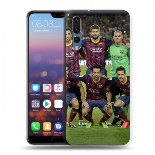 Дизайнерский силиконовый с усиленными углами чехол для Huawei P20 Pro