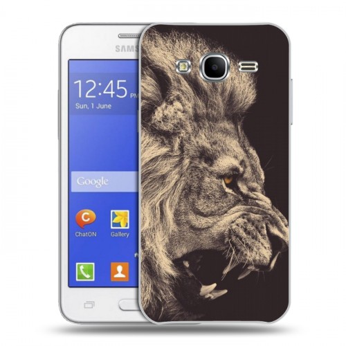 Дизайнерский пластиковый чехол для Samsung Galaxy J7 Львы