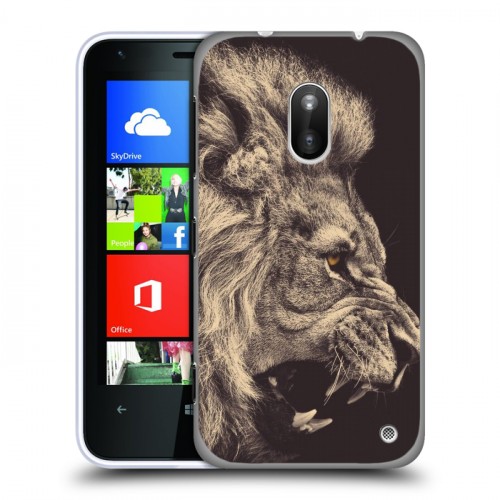 Дизайнерский пластиковый чехол для Nokia Lumia 620 Львы