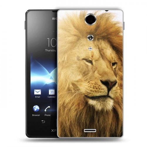 Дизайнерский пластиковый чехол для Sony Xperia TX Львы