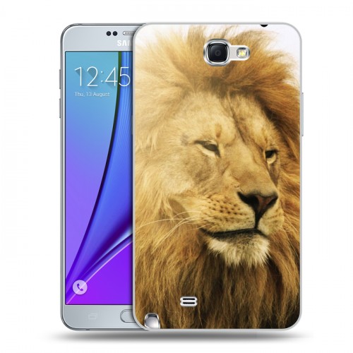 Дизайнерский пластиковый чехол для Samsung Galaxy Note 2 Львы