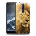 Дизайнерский пластиковый чехол для Nokia 5.1 Львы