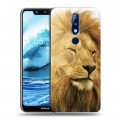 Дизайнерский пластиковый чехол для Nokia 5.1 Plus Львы