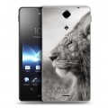 Дизайнерский пластиковый чехол для Sony Xperia TX Львы