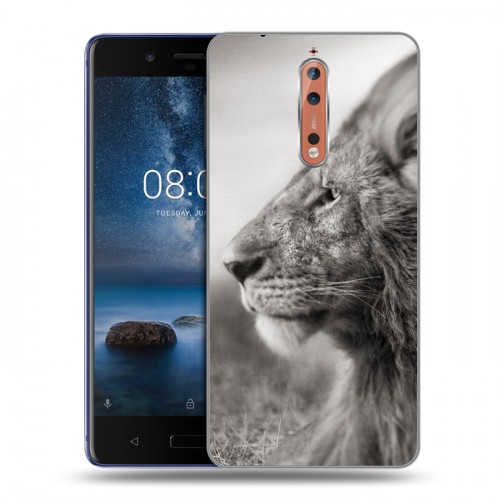 Дизайнерский пластиковый чехол для Nokia 8 Львы