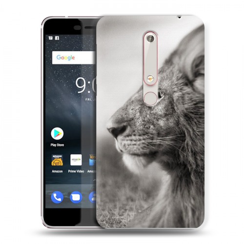 Дизайнерский пластиковый чехол для Nokia 6 (2018) Львы