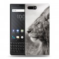 Дизайнерский пластиковый чехол для BlackBerry KEY2 Львы