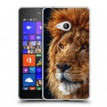 Дизайнерский пластиковый чехол для Microsoft Lumia 540 Львы