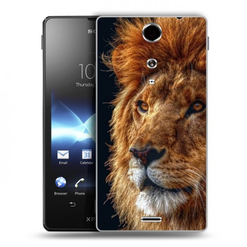 Дизайнерский пластиковый чехол для Sony Xperia TX Львы