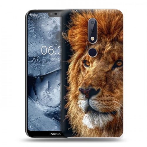 Дизайнерский пластиковый чехол для Nokia 6.1 Plus Львы