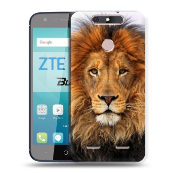 Дизайнерский силиконовый чехол для ZTE Blade V8 Lite Львы (на заказ)