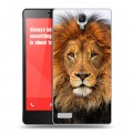 Дизайнерский пластиковый чехол для Xiaomi RedMi Note Львы