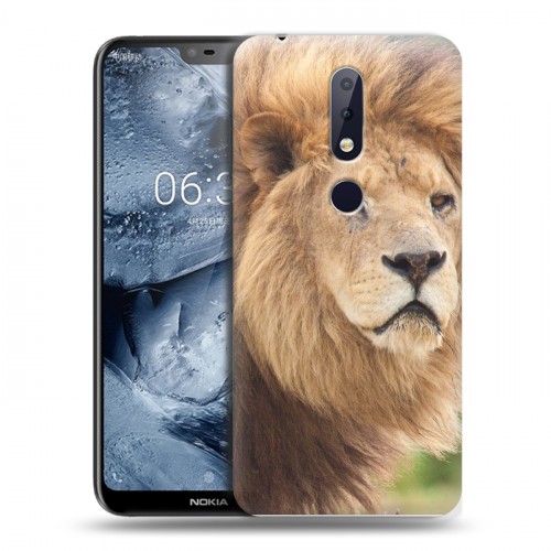 Дизайнерский силиконовый чехол для Nokia 6.1 Plus Львы