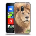 Дизайнерский пластиковый чехол для Nokia Lumia 620 Львы