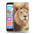 Дизайнерский пластиковый чехол для Nokia Lumia 1320 Львы