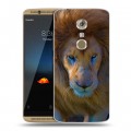 Дизайнерский пластиковый чехол для ZTE Axon 7 Львы