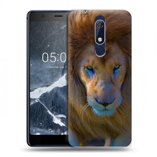 Дизайнерский пластиковый чехол для Nokia 5.1 Львы