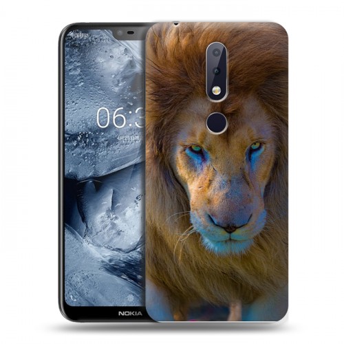 Дизайнерский пластиковый чехол для Nokia 6.1 Plus Львы