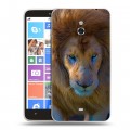 Дизайнерский пластиковый чехол для Nokia Lumia 1320 Львы