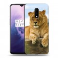 Дизайнерский пластиковый чехол для OnePlus 7 Львы