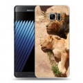 Дизайнерский пластиковый чехол для Samsung Galaxy Note 7 Львы