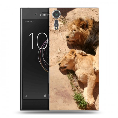 Дизайнерский пластиковый чехол для Sony Xperia XZs Львы