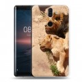 Дизайнерский силиконовый чехол для Nokia 8 Sirocco Львы