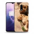 Дизайнерский пластиковый чехол для OnePlus 7 Львы