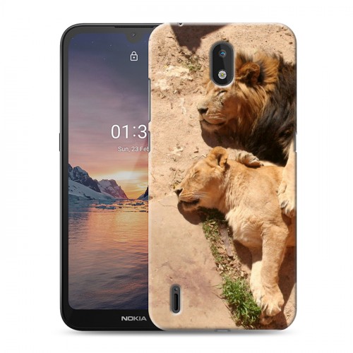 Дизайнерский силиконовый чехол для Nokia 1.3 Львы