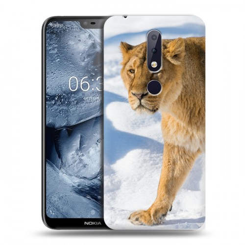 Дизайнерский силиконовый чехол для Nokia 6.1 Plus Львы