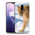 Дизайнерский пластиковый чехол для OnePlus 7 Львы