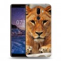 Дизайнерский пластиковый чехол для Nokia 7 Plus Львы